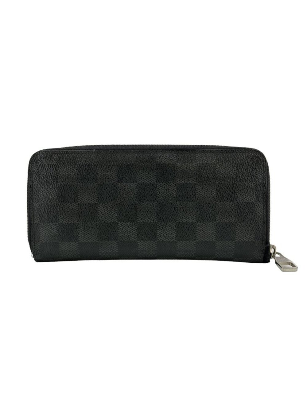 Louis Vuitton Zippy Wallet Vertical Damier Graphite Canvas Zip Around Black